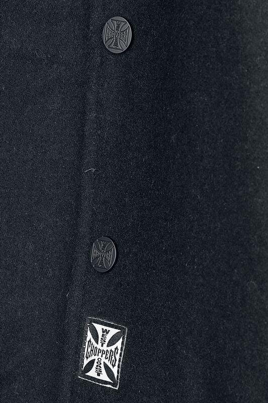 Rock Revival "WCC WOOL LINED PLAID JACKET - BLACK" Biker Jacket Black By West Coast Choppers