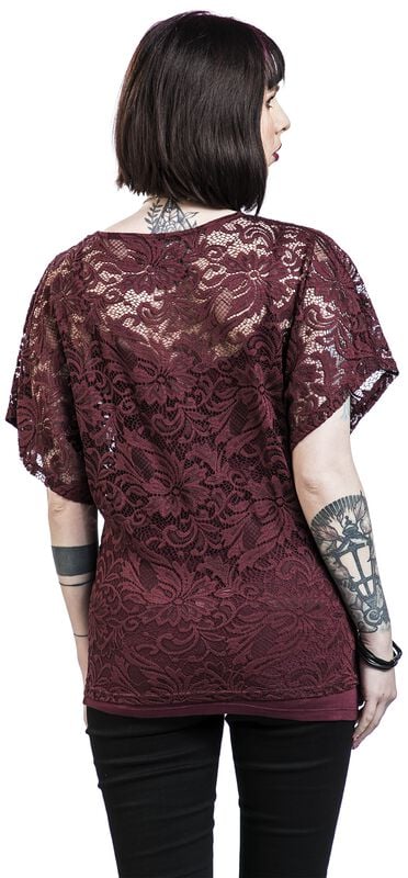 Rock Revival "When The Heart Rules The Mind" T-Shirt Burgundy By Black Premium By EMP