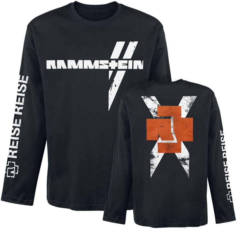 rock revival "White Cross" Long-sleeve Shirt black by Rammstein