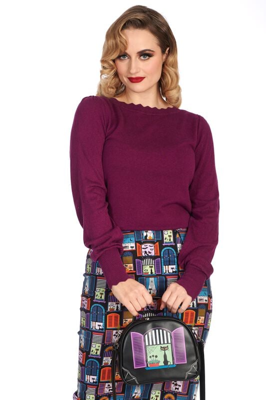 Rock Revival "Window Cat" Handbag Multicolour By Banned Retro