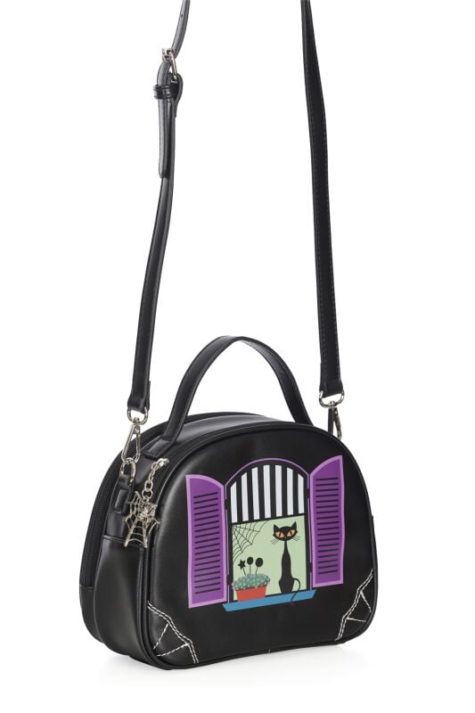 rock revival "Window Cat" Handbag multicolour by Banned Retro