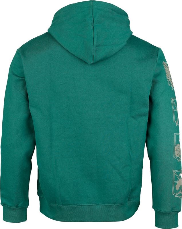 Rock Revival "Wings Of Freedom" Hoodie Green By Attack On Titan