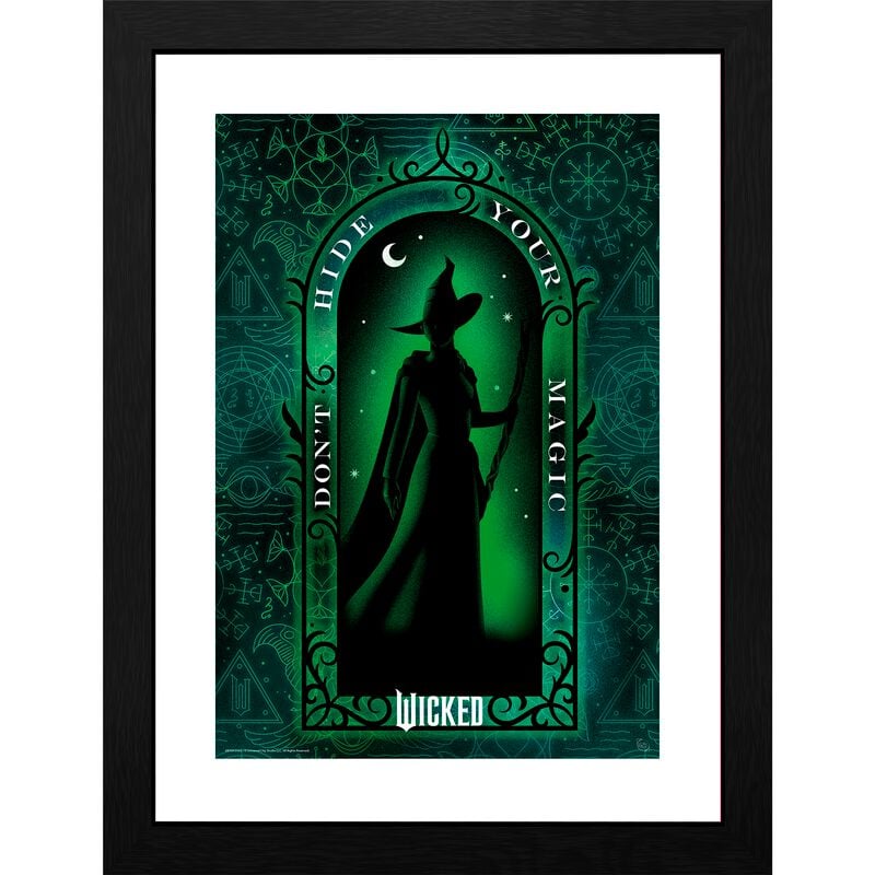 rock revival "Witch of the West" Framed Image coloured by Wicked