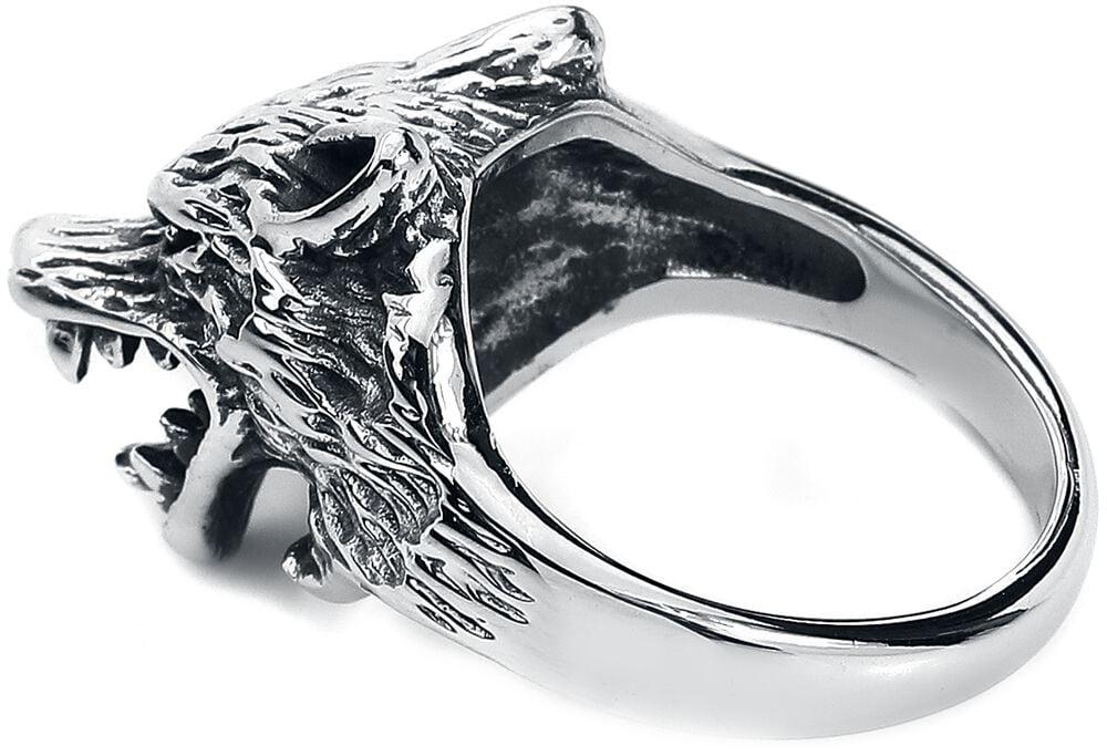 Rock Revival "Wolf Packs" Ring Silver-coloured By EtNox Hard And Heavy