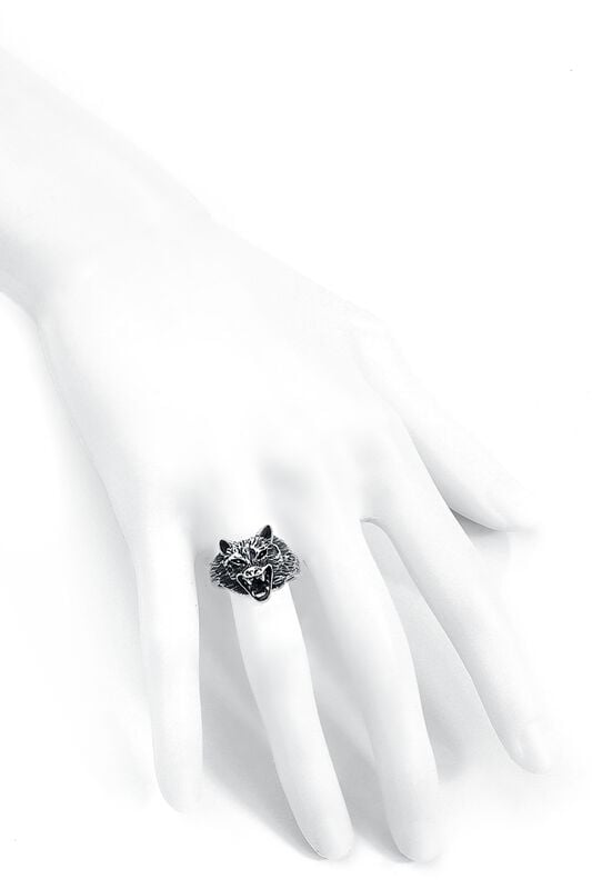 Rock Revival "Wolf Packs" Ring Silver-coloured By EtNox Hard And Heavy