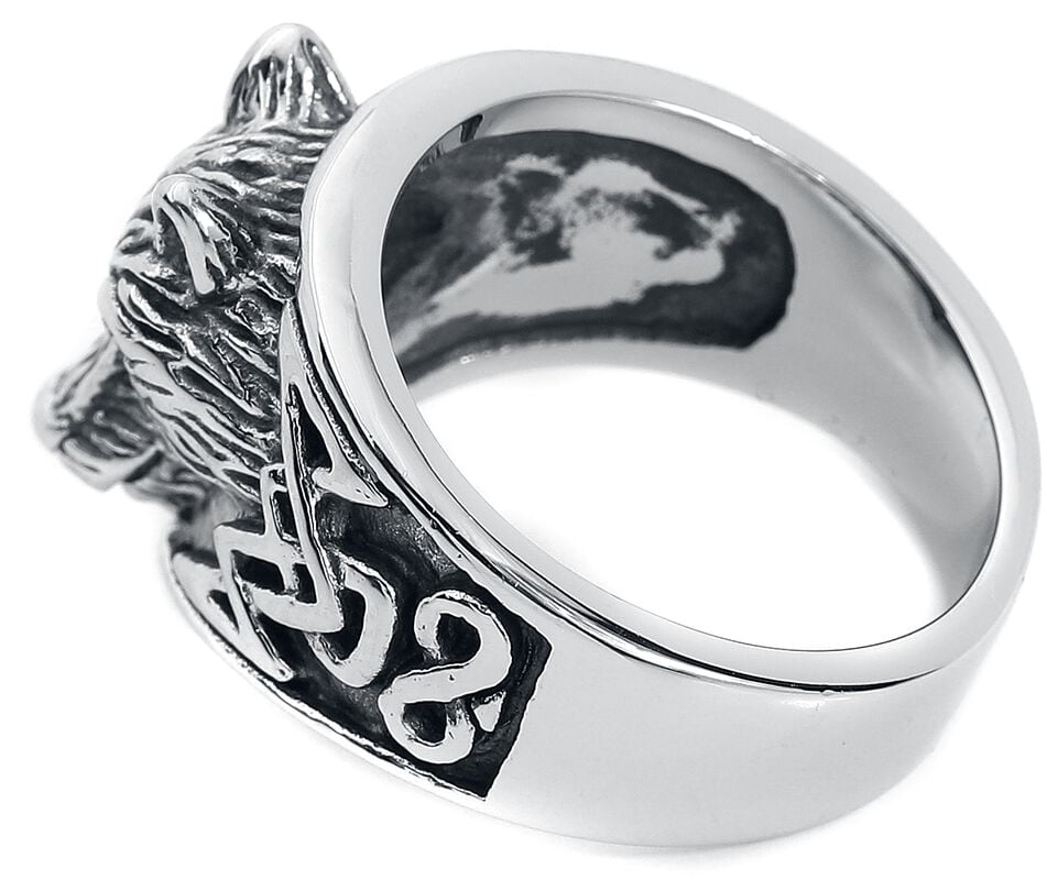 Rock Revival "Wolf's Head" Ring Silver-coloured By EtNox