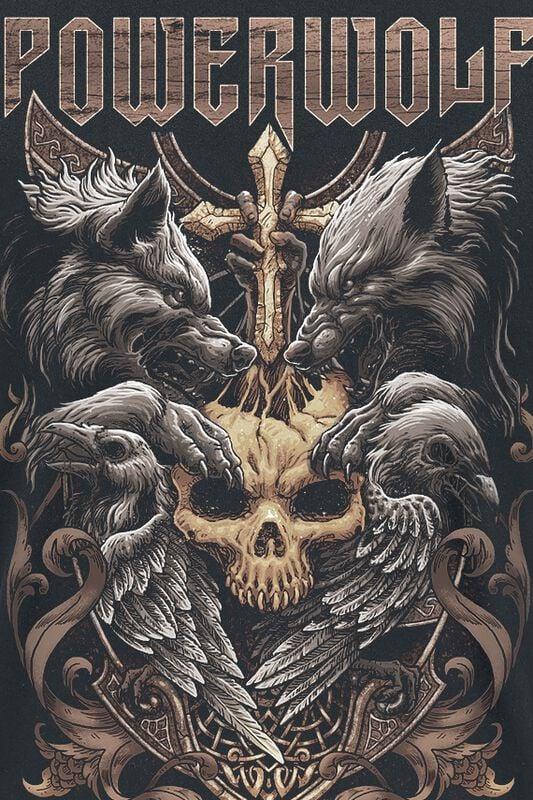 Rock Revival "Wolves & Ravens" T-Shirt Black By Powerwolf