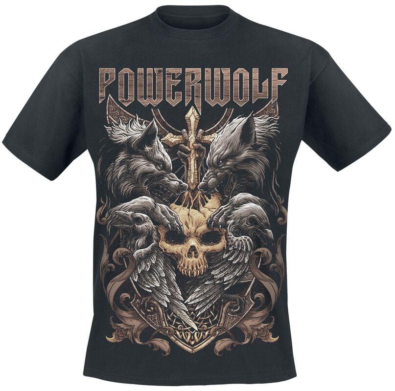 rock revival "Wolves & Ravens" T-Shirt black by Powerwolf