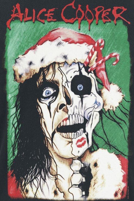 Rock Revival "Xmas Card" T-Shirt Black By Alice Cooper