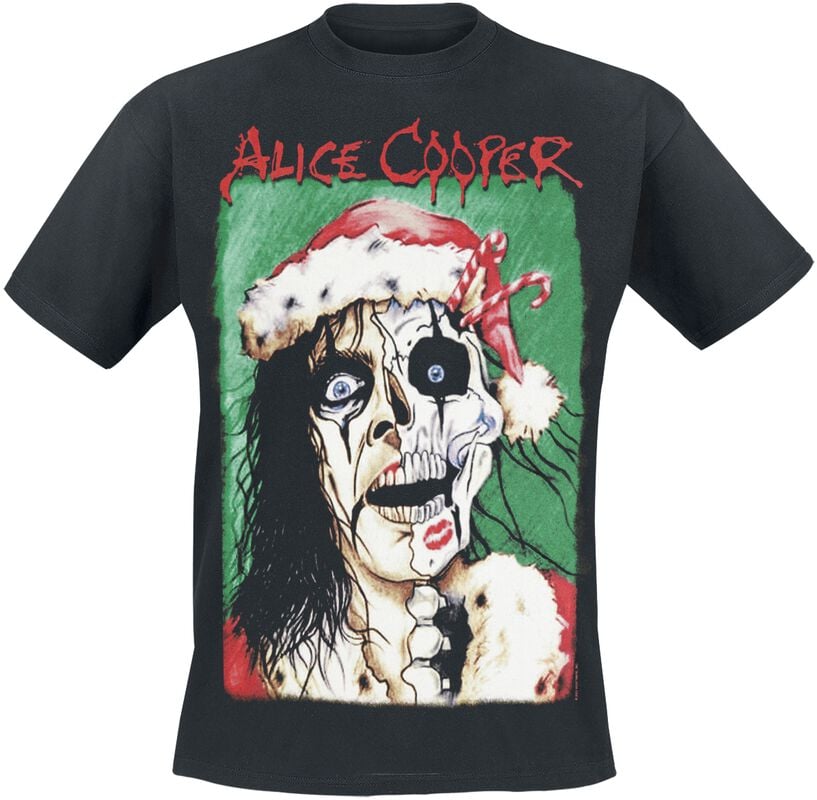 rock revival "Xmas Card" T-Shirt black by Alice Cooper