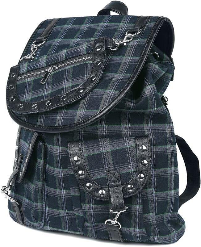rock revival "Yami" Backpack grey by Banned Alternative