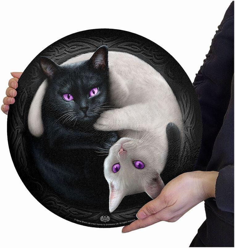 Rock Revival "Ying Yang Cats" Cutting Board Multicolour By Spiral