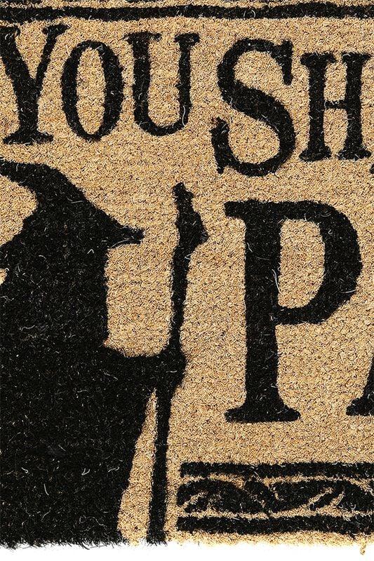 Rock Revival "You Shall Not Pass " Door Mat Brown-black By The Lord Of The Rings
