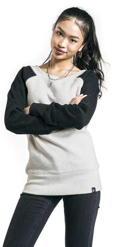 rock revival "Yuki" Sweatshirt mixed grey-black by Forplay