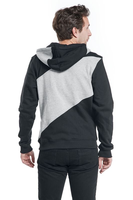 Rock Revival "Zig Zag Zip Hoodie" Hoodie Jacket Black-grey-white By Urban Classics