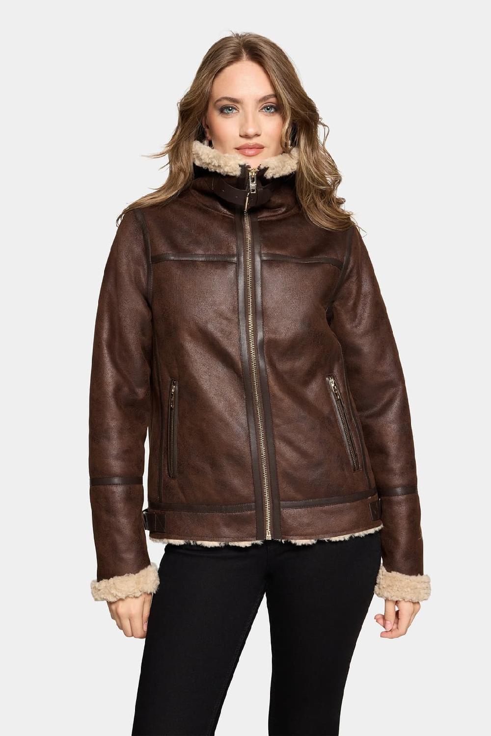 Rockandblue Belle Jacket - Dark Brown/Beige