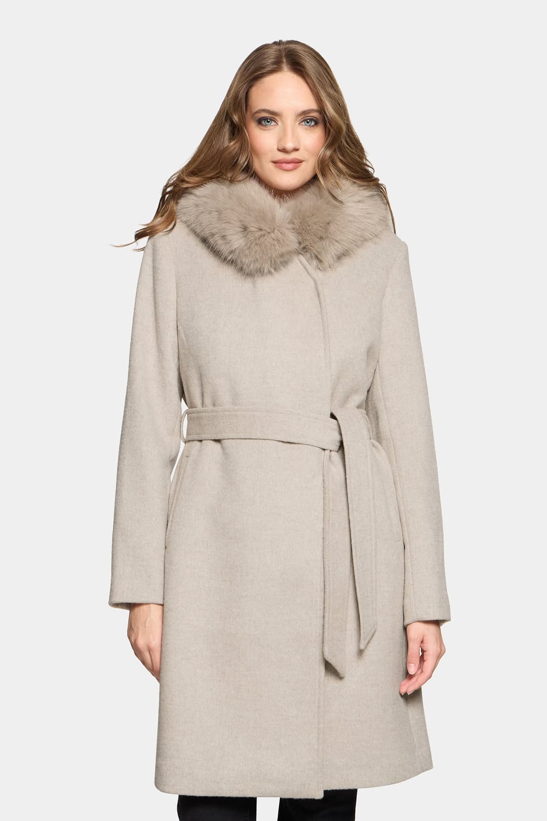 Rockandblue Talia Coat - Dark Cream