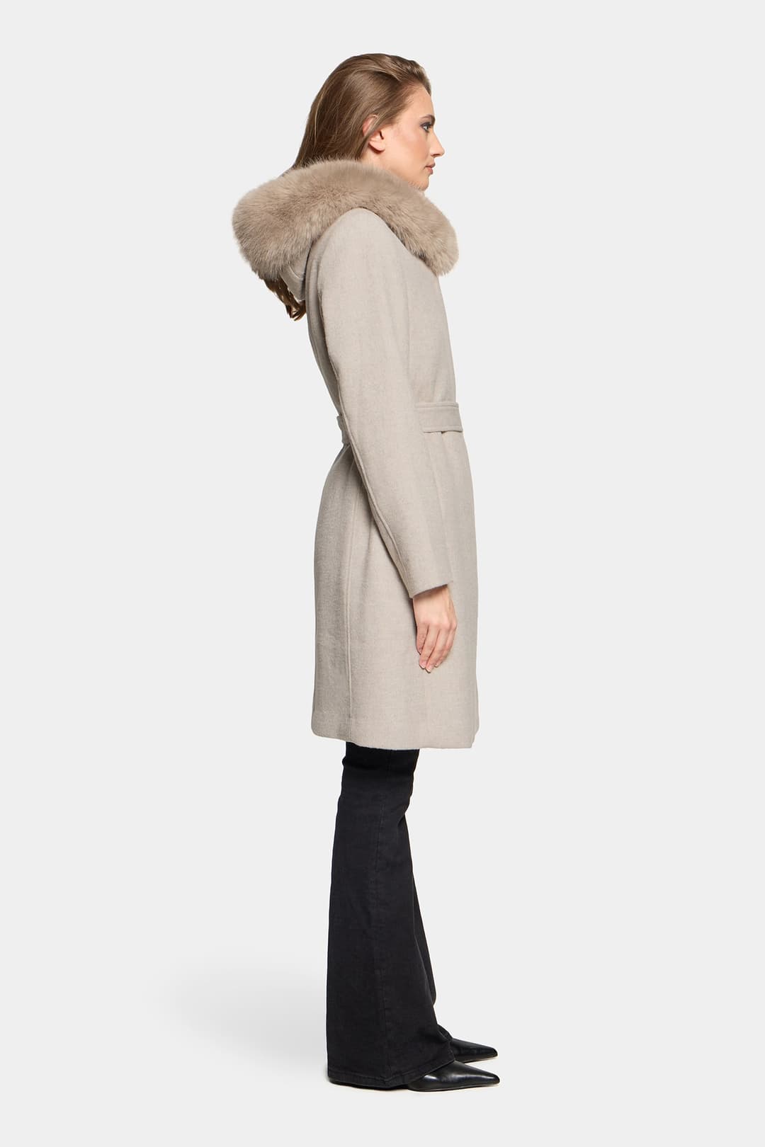 Rockandblue Talia Coat - Dark Cream