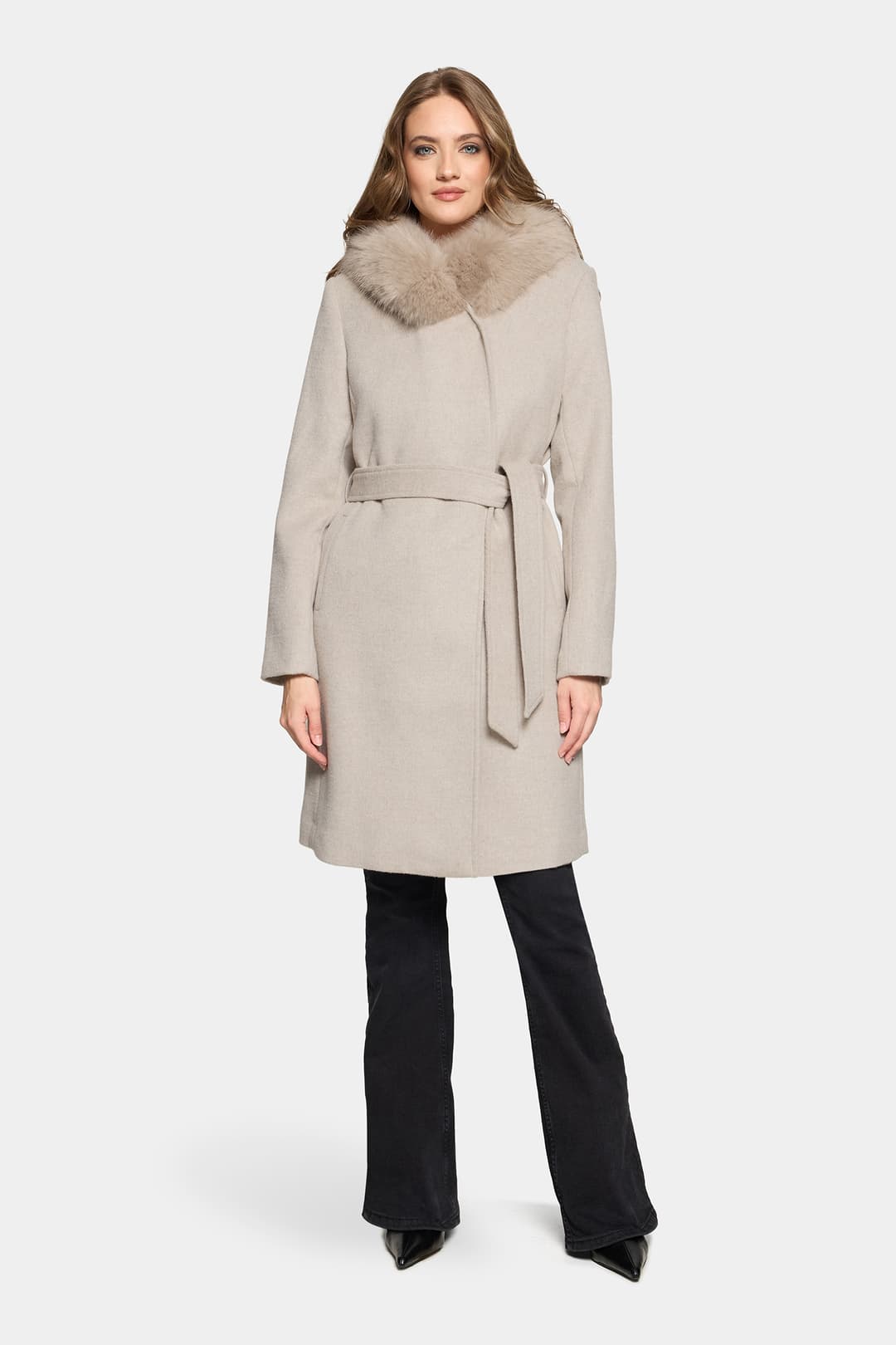 rockandblue Talia Coat - Dark Cream
