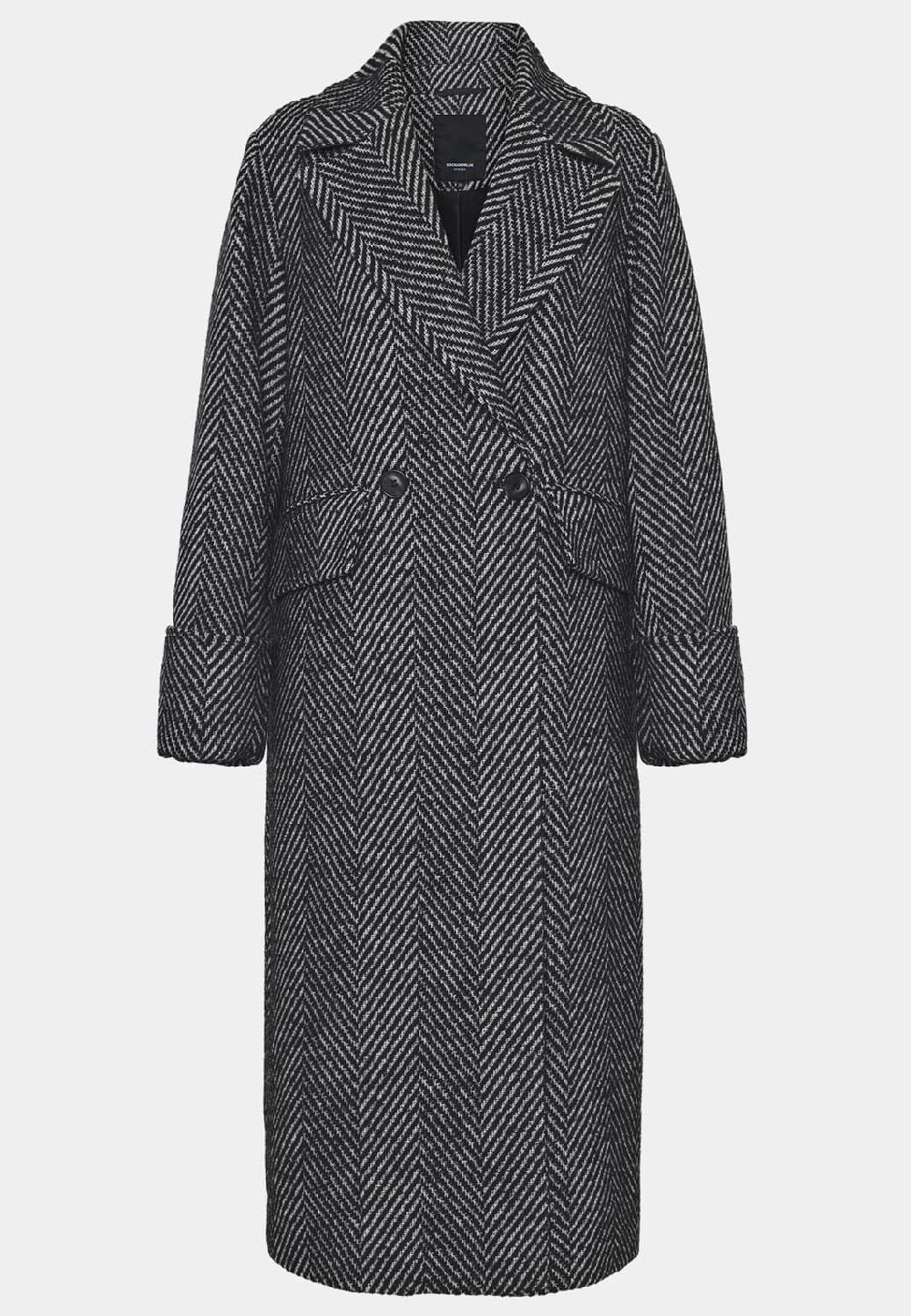 rockandblue Vivienne is a chic longline coat with a timeless double-breasted design. Featuring front button closure flap pockets and folded cuff details it offers a clean silhouette that effortlessly transitions from everyday we