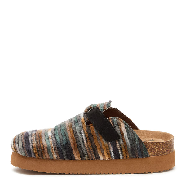 Rocket Dog Abel Plus 2 Brown Stripe Mule