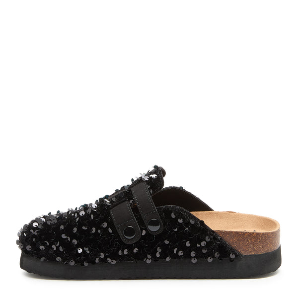 Rocket Dog Abel Plus Black Sequin Mule