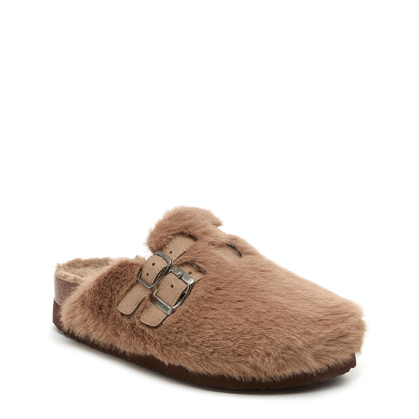 Rocket Dog Abel Plus Fuzzy Taupe Mule