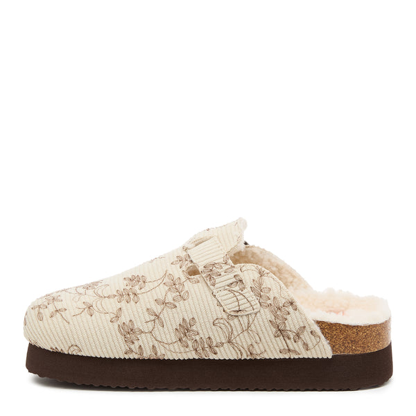 Rocket Dog Abel Plus Natural Floral Mule