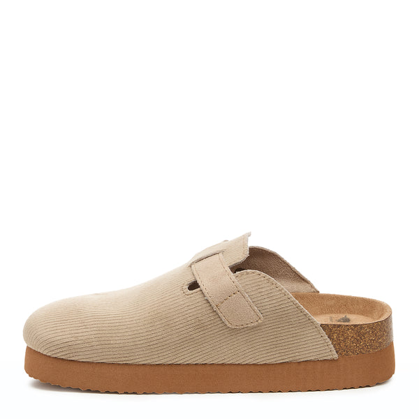 Rocket Dog Abel Plus Taupe Corduroy Mule