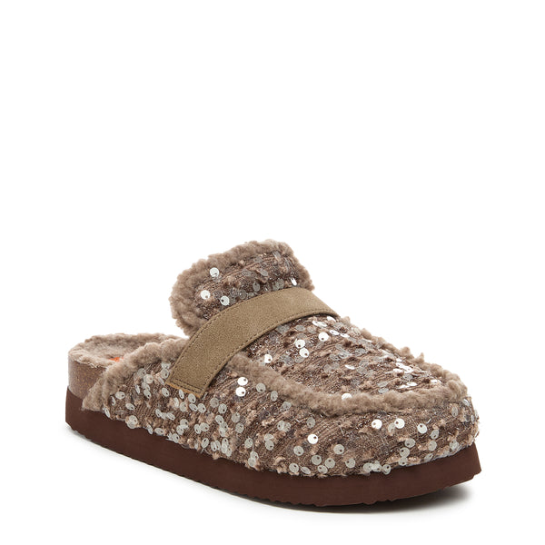 Rocket Dog Artic Brown Sequin Mule