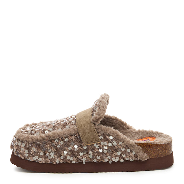 Rocket Dog Artic Brown Sequin Mule