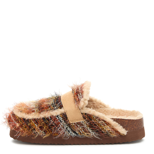 Rocket Dog Artic Brown Shearling Mule