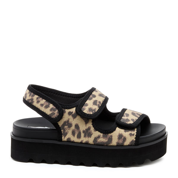 rocket dog Balmy Black Leopard Sandal