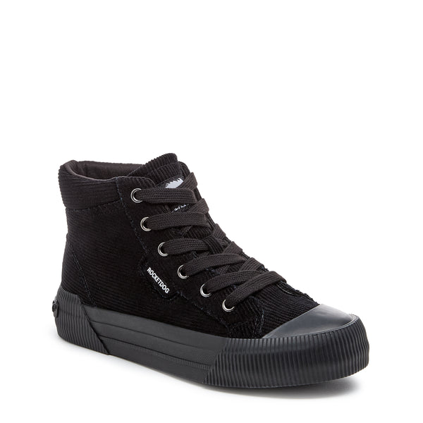Rocket Dog Cheery Black Corduroy High Top Sneaker