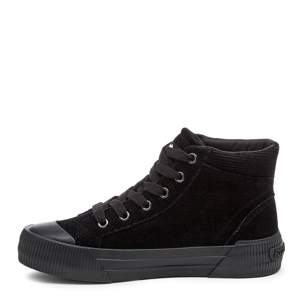 Rocket Dog Cheery Black Corduroy High Top Sneaker