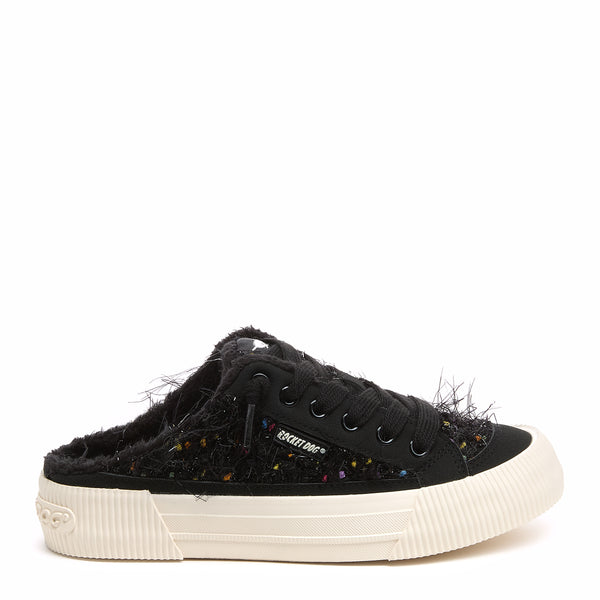 rocket dog Cheery Black Glam Mule Sneaker