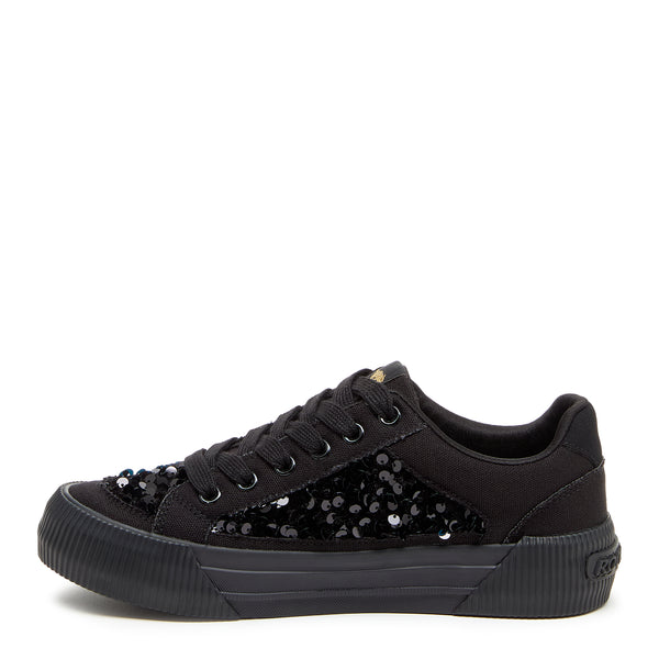 Rocket Dog Cheery Black Sequin Sneaker