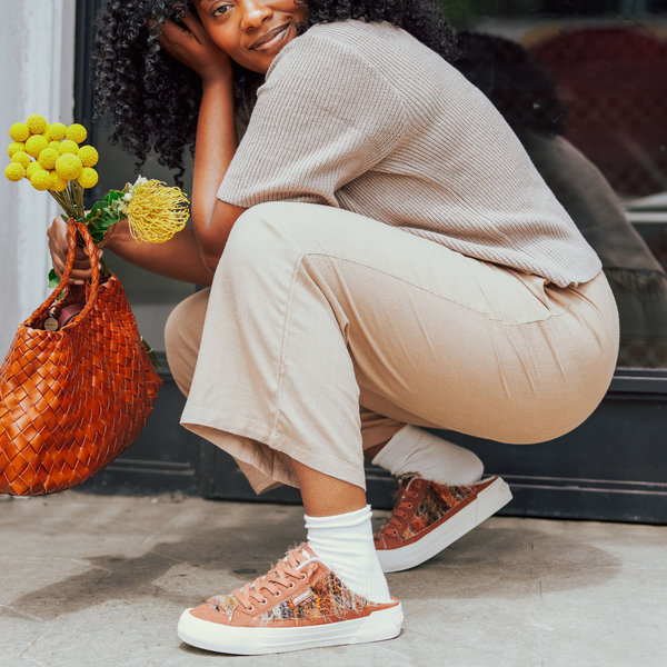 Rocket Dog Cheery Brown Multi Mule Sneaker