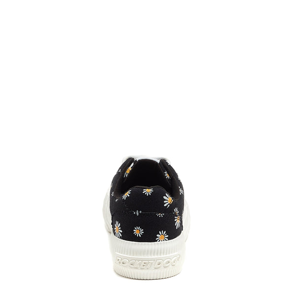 Rocket Dog Cheery Daisy Print Black Sneaker