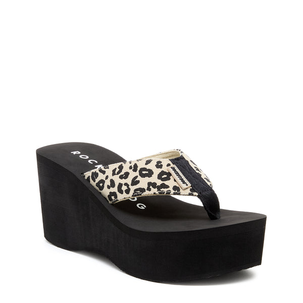 Rocket Dog Crush Leopard Platform Flip Flop