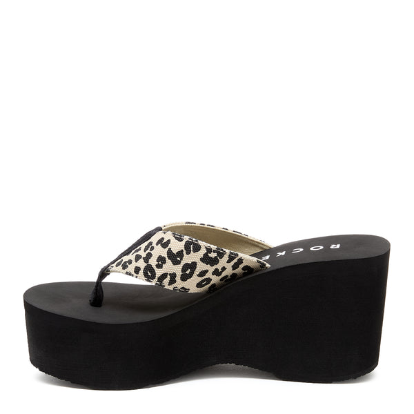 Rocket Dog Crush Leopard Platform Flip Flop