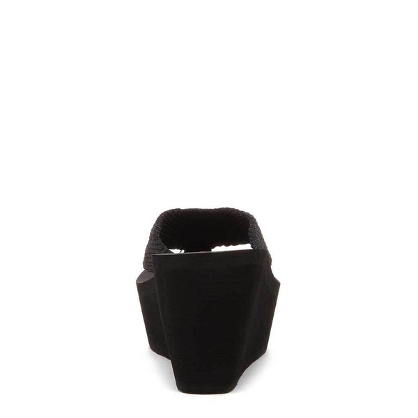 Rocket Dog Diver Black Wedge Flip Flop