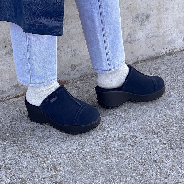 Rocket Dog Fran Navy Suede Clog