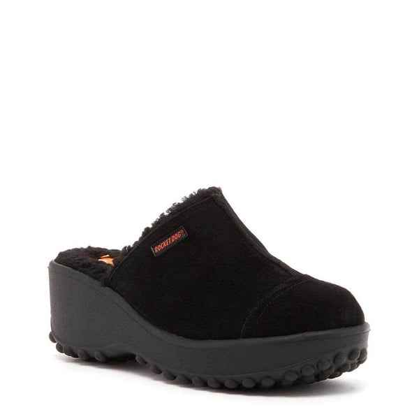 Rocket Dog Fran Nubuck Black Clog