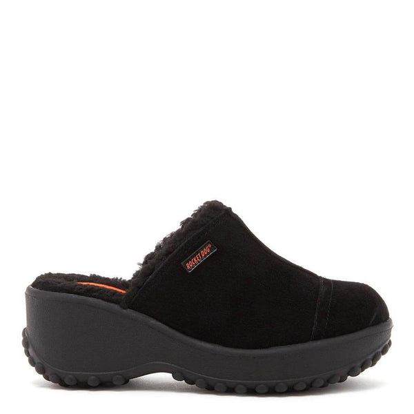 rocket dog Fran Nubuck Black Clog