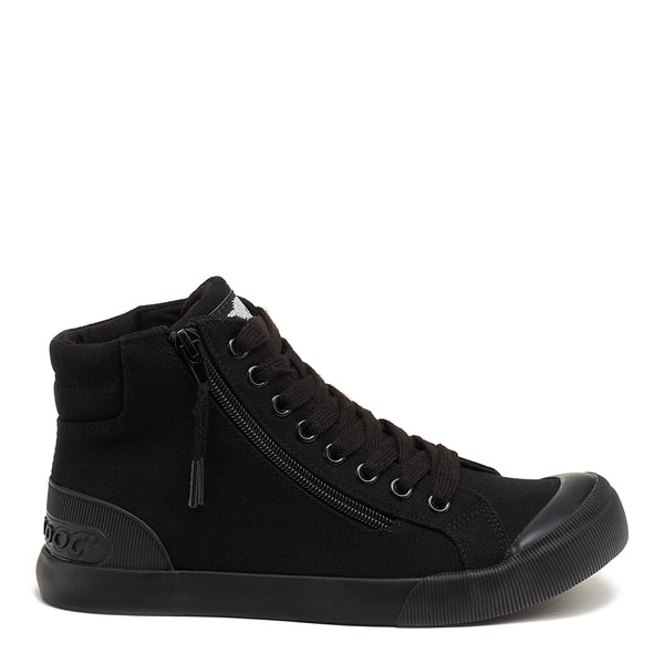 rocket dog Jazzin All Black High Top Sneaker