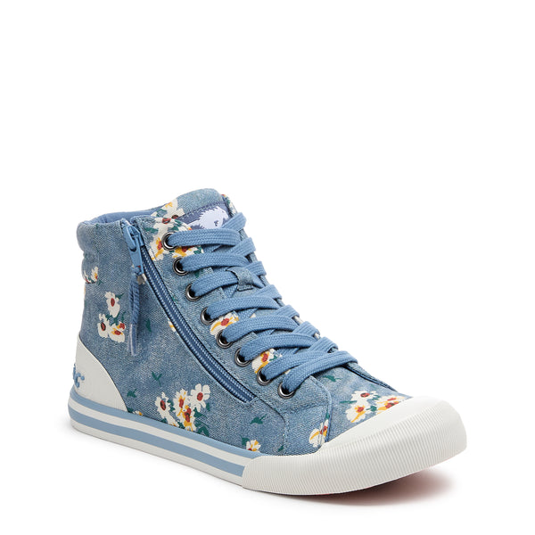 Rocket Dog Jazzin Blue Floral High Top Sneaker