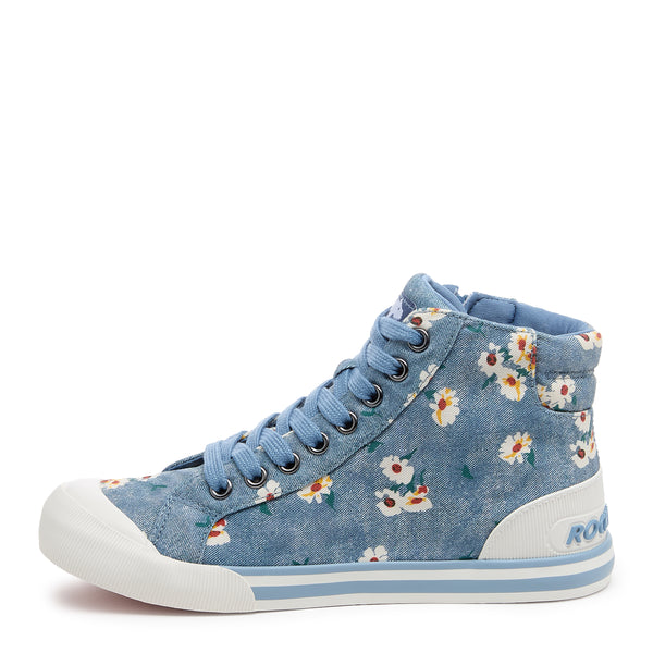 Rocket Dog Jazzin Blue Floral High Top Sneaker