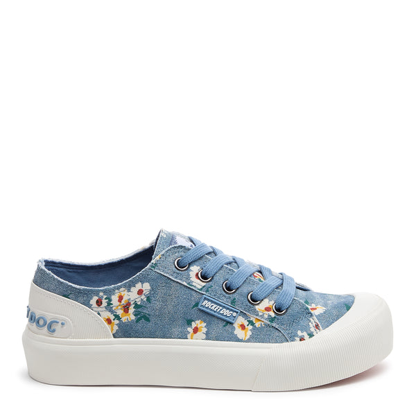 rocket dog Jazzin Plus Blue Floral Sneaker