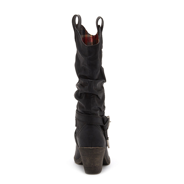 Rocket Dog Sidestep Black Western Boot
